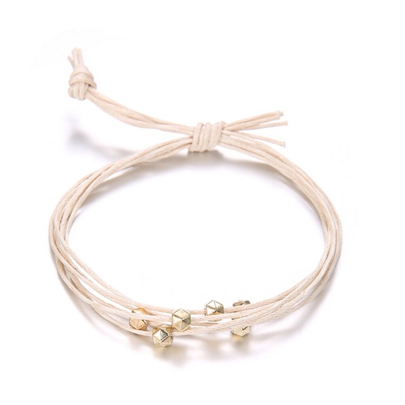 4-piece 'Forester' Rope Weave Beaded Bracelet Set - Picture 7 of 7